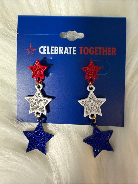 Kohl's Jewelry - Stars & Stripes Earrings. NWT